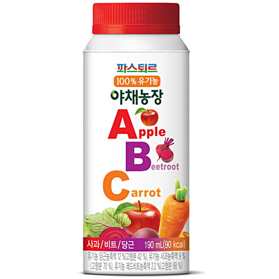 파스퇴르 유기농 야채농장 ABC주스 190ml