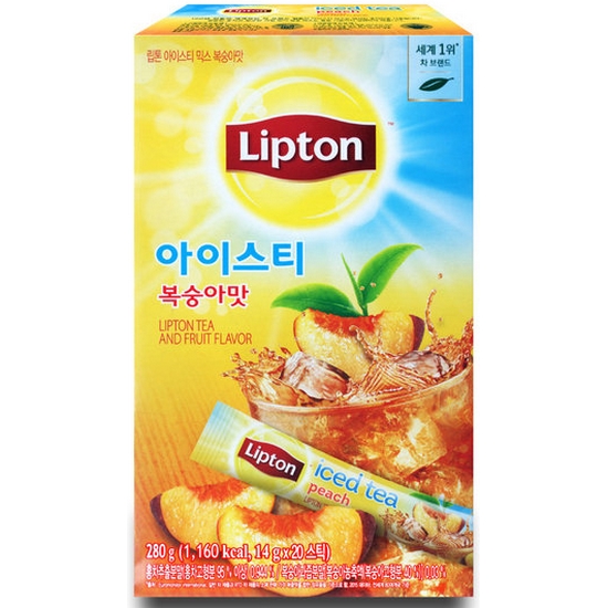 유니레버 립톤 아이스티 믹스 복숭아맛 20T