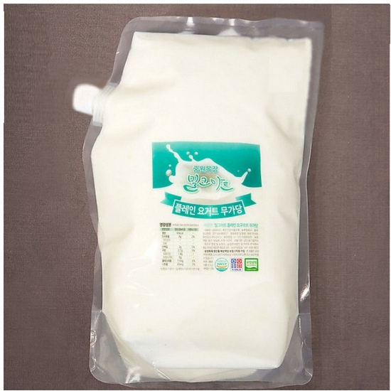 밀크아트 플레인 요거트 무가당 1L