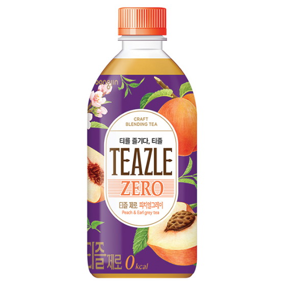 웅진식품 티즐 제로 피치 얼그레이 500ml