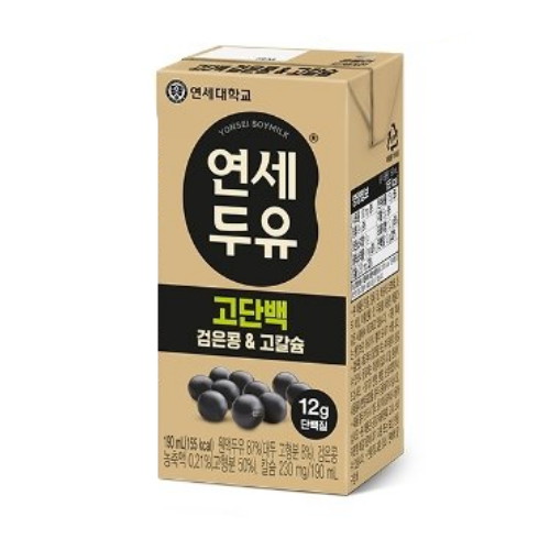 연세우유 고소한 검은콩&고칼슘 두유 고단백 190ml