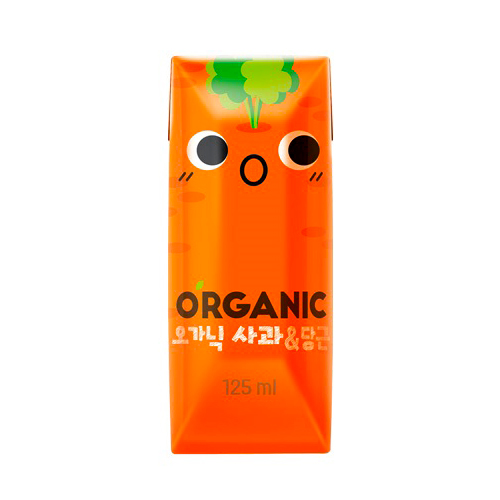 롯데칠성음료 오가닉 사과&당근 125ml