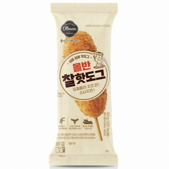 올반  찰 핫도그 80g