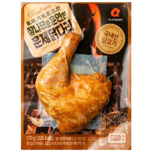마니커  참나무로 훈연한 훈제닭다리 170g