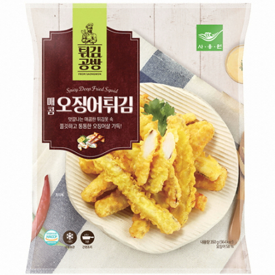 사옹원 튀김공방 매콤 오징어튀김 350g