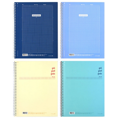 모닝글로리  4000 A4 방안 좌철 스프링 노트