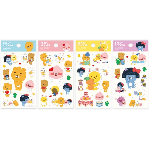아이콘스 카카오프렌즈 리틀프렌즈 반짝이 에폭시 스티커