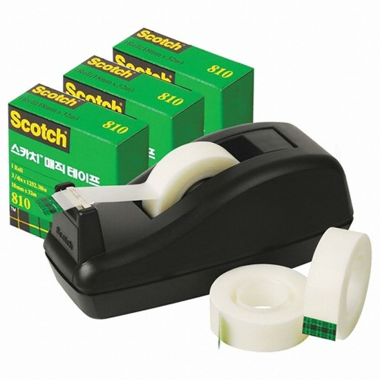 3M 스카치 SM-3Deal 매직테이프 디스펜서+리필 18mm x 32m
