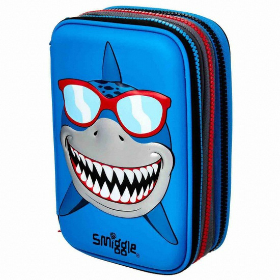 스미글  트리플 하드탑 블루 필통