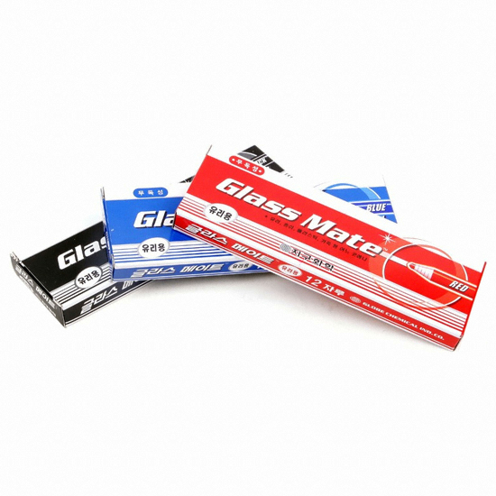 지구화학  글라스 메이트 종이말이 색연필 낱색