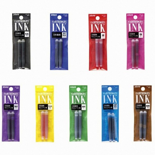 플래티넘  프레피 만년필용 카트리지 2개입 색상선택