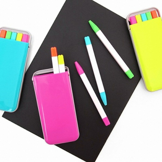 더오픈하우스  투영 포켓 형광펜 세트