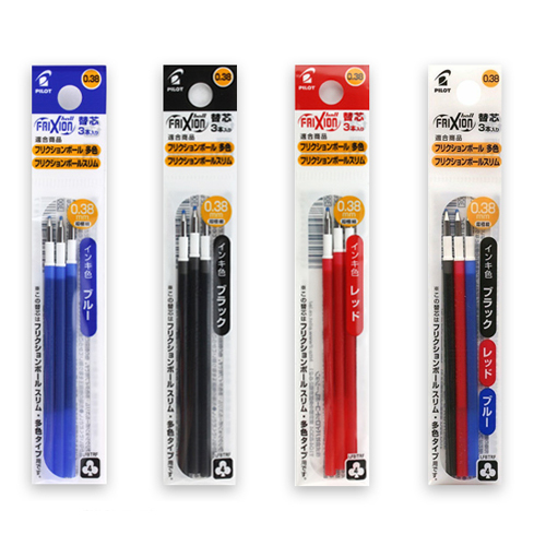 PILOT  프릭션 슬림 LFBTRF30UF 다색용 리필 잉크 0.38mm
