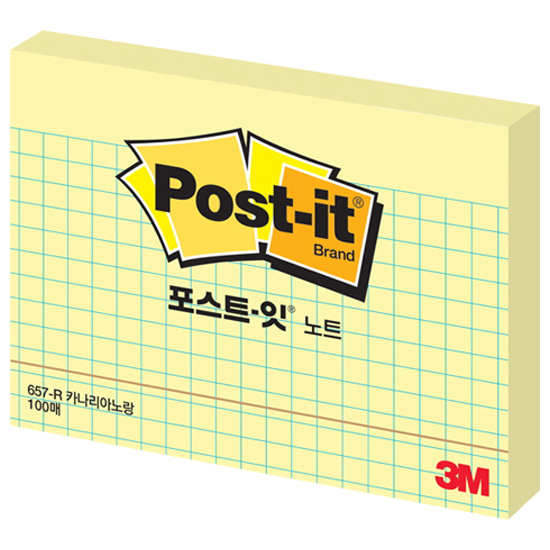 3M  포스트잇 일반노트 657-R