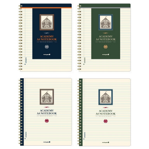 모닝글로리  6000 아카데미 좌철 절취 항균 합지 노트 A4 ver.2