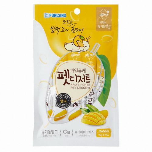 포켄스 과일퓨레 펫디저트 망고 105g