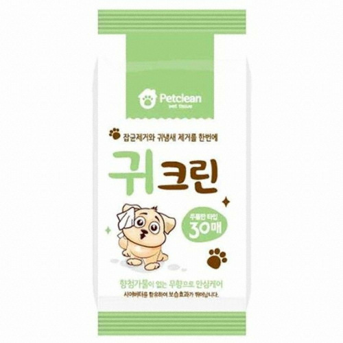 티엔비 펫크린 귀크린 물티슈 30매