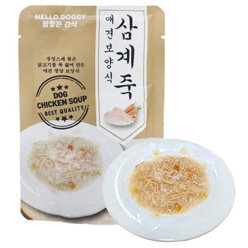 헬로도기 참좋은간식 애견보양식 삼계죽 80g