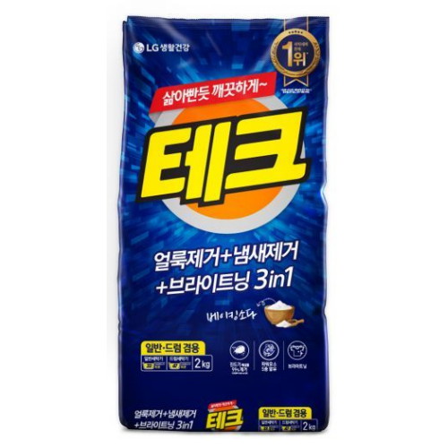테크 3in1 분말세제 겸용 2kg