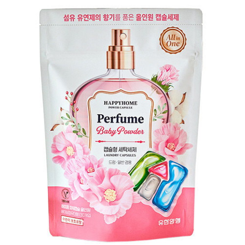 해피홈 파워캡슐 올인원 베이비파우더 30개입