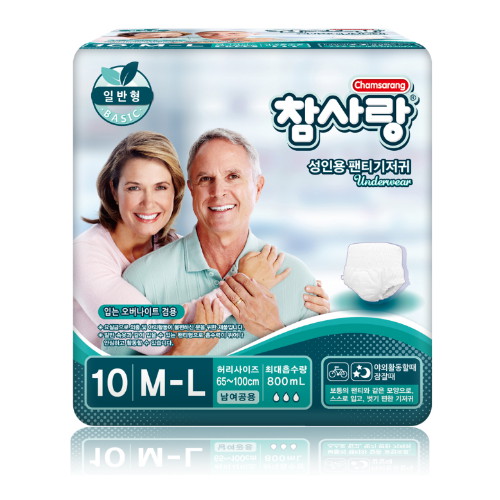참사랑 일반형 팬티형 중형 10개