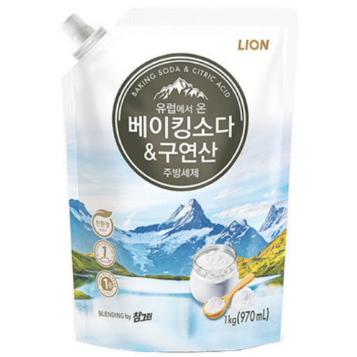 참그린 베이킹소다 구연산 리필 1kg (965ml)