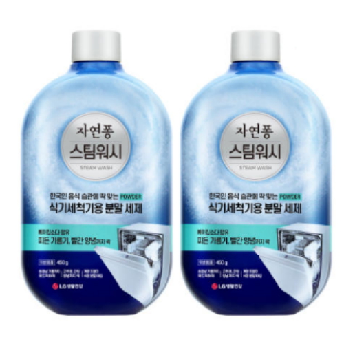 자연퐁 스팀워시 식기세척기용 분말세제 450g