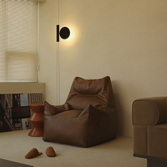 플래지어 톰 하이백 기능성 가죽 빈백 1인용