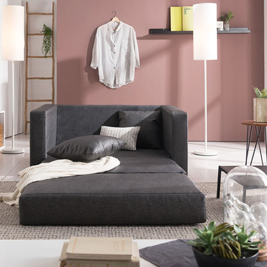 채우리 푹쉼 루앙 가죽 소파베드 2인용