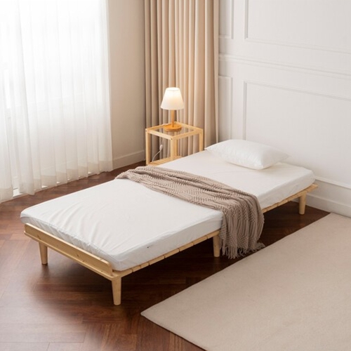 에보니아 파인 평상형 침대 SS