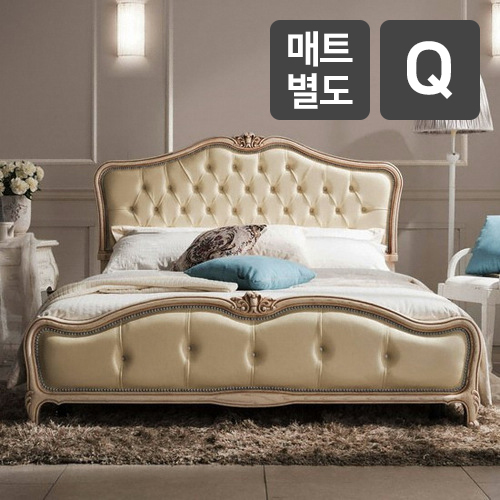 웨스트프롬 럭셔리쉬폰 침대 베이지 Q