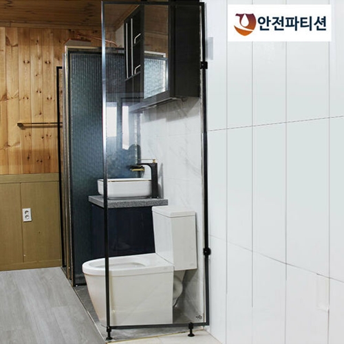 에코그린  AB210 투명 강화유리 안전파티션 600