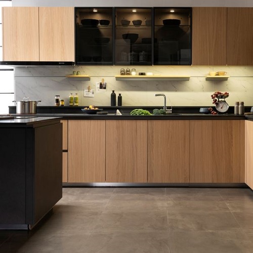 리바트  키친 5100G 브뤼셀 ㄱ자 멀티수납형