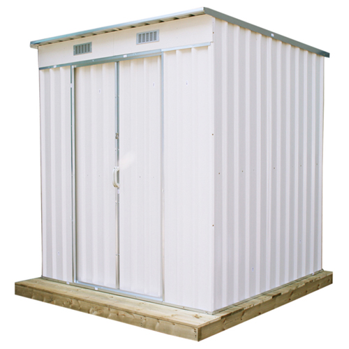 한국제일안전  A형 조립식 간이 창고 JI-AH20 + 방부목 데크 세트