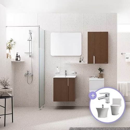 한샘  밀란5 뉴트럴브라운 욕실 실속패키지