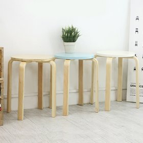 블루밍홈  네이쳐 원목 스툴 의자