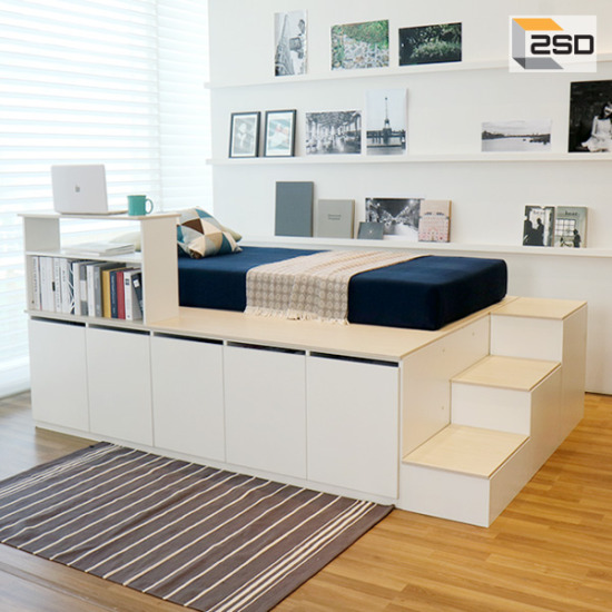 스스디 평상형 수납 침대 Q