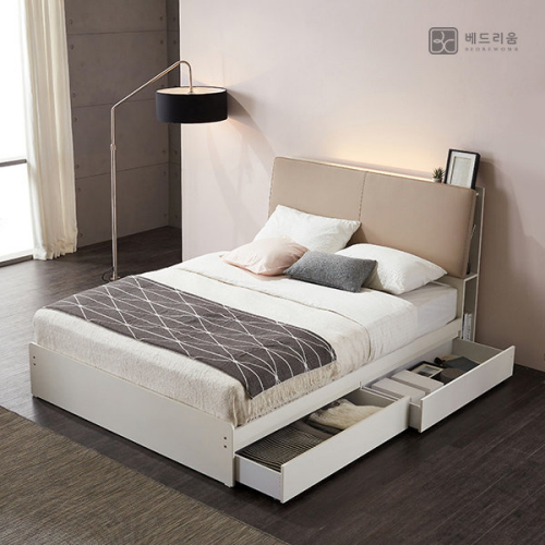 베드리움 듀엣 센서 수납 LED침대 SS