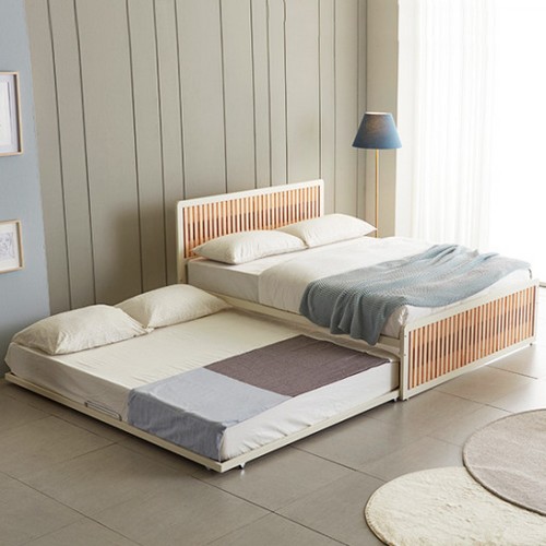 동서가구 포리 편백나무 슬라이딩 2단침대 Q+Q