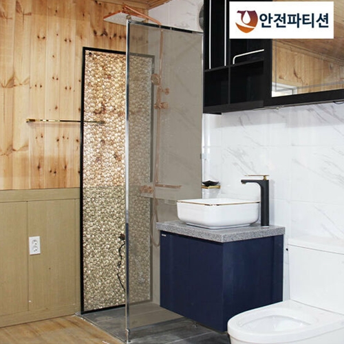 에코그린  AS310 브론즈 강화유리 안전파티션 750