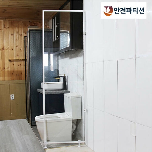 에코그린  AW110 투명 강화유리 안전파티션 600