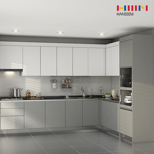 한샘  인생키친 슬림 ㄱ자 키큰장