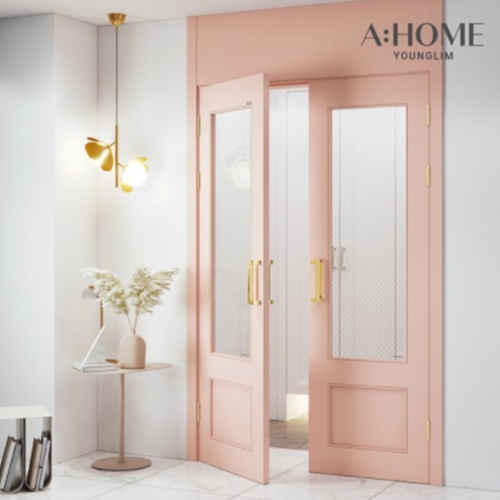 영림임업  레타 정대칭 양개형 투명유리 중문