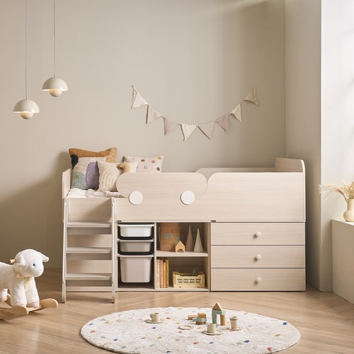 리바트 꼼므 키즈 낮은 벙커침대 SS