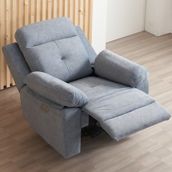 에보니아 헤븐 아쿠아스웨이드텍스 패브릭 리클라이너 1인용