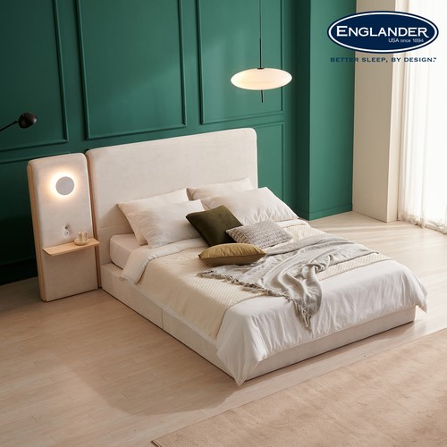 잉글랜더 제이크 유타원단 패브릭 침대 Q/K