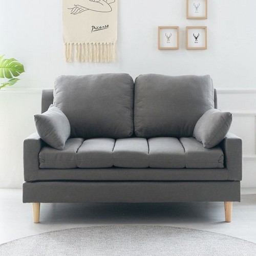 에보니아 리버스 접이식 패브릭 소파베드 2인용