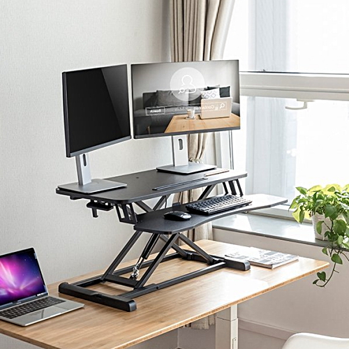 동서가구 유로밍 스탠딩 높이조절 수동 책상 거치형