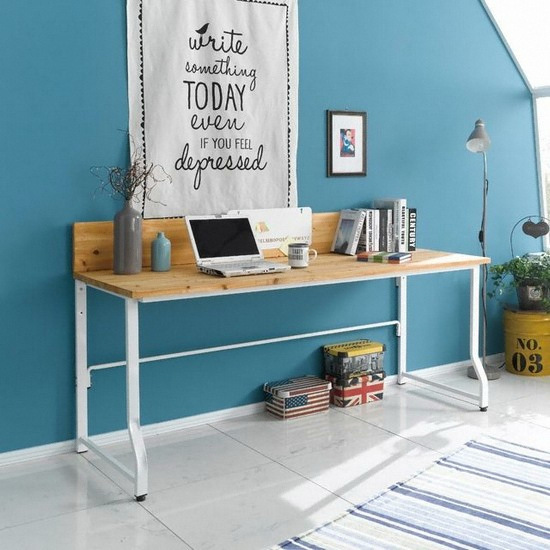 아름이와다움이 나르샤 소나무원목 스틸책상