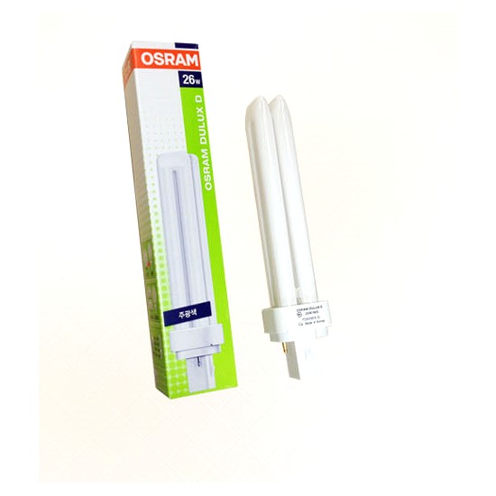 오스람  DULUX D FDX 형광등 전구색 26W